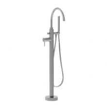 Sigma 1.3400530T.36 - Single-Hole Contemporary Floormount Tub Filler Trim Antique Gold .36