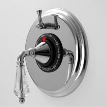 Sigma 1.006396.V1T.26 - 1/2'' Thermostatic Set, One Volume Control Trim Portofino Crystal Chrome .26