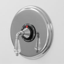 Sigma 1.006397DT.26 - 3/4'' Thermostatic Set With 9'' Plate Trim Portofino Crystal Chrome .26