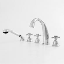 Sigma 1.201493T.26 - Roman Tub Set TRIM with Deckmount Handshower ALEXANDRIA CHROME .26