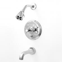 Sigma 1.305568T.26 - Pressure Balanced Tub & Shower Set Trim (Includes HAF) St. Michel Chrome .26