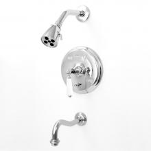 Sigma 1.355768T.26 - Pressure Balanced Tub & Shower Set Trim (Includes Haf And Wall Tub Spout) Orleans Chrome .26