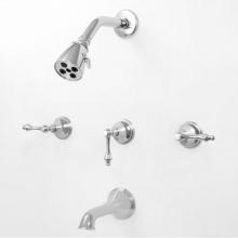 Sigma 1.400333T.26 - 3 Valve Tub & Shower Set TRIM (Includes HAF and Wall Tub Spout) LEXINGTON CHROME .26