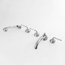 Sigma 1.406393T.26 - Roman Tub Set Trim With Deckmount Handshower Portofino Crystal Chrome .26