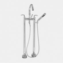 Sigma 1.0092520.G4 - Contemporary Floormount Tub Filler W/Handshower W/Prana - Complete