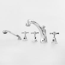 Sigma 1.727593T.26 - Roman Tub Set TRIM with Deckmount Handshower MALLORCA CHROME .26