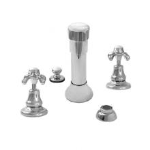Sigma 7.0048190.26 - Bidet Set Complete with 481 Drop Cross Handle in Polished Chrome