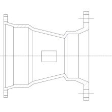 Sigma DMR86 - Dmr86 Reducer, 8 In Mechanical Joint X 6 In Mechanical Joint, Iron, Asphalt Seal-Coated