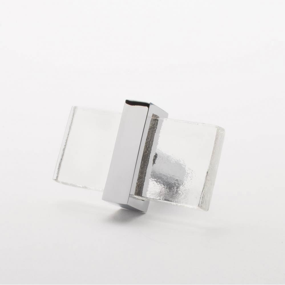 Adjustable Clear Knob With Polished Chrome Base