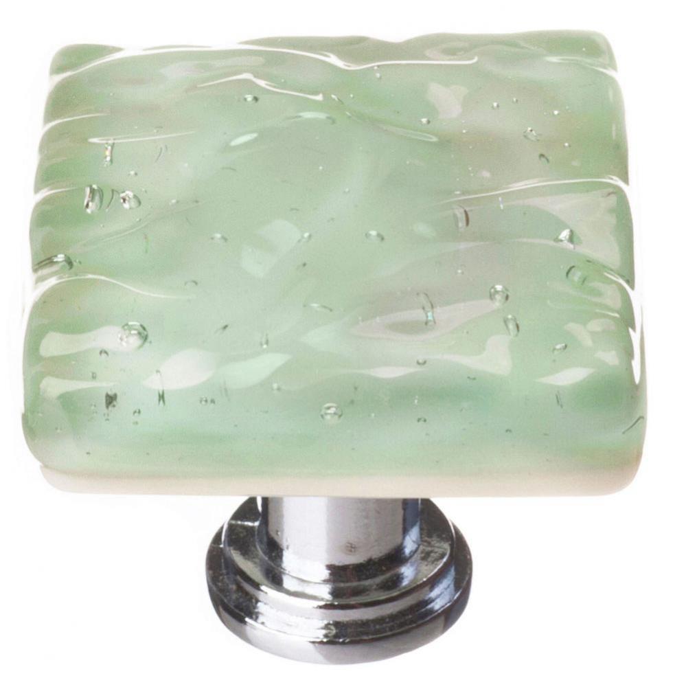 Glacier Spruce Green Knob With Oil Rubbed Bronze Base