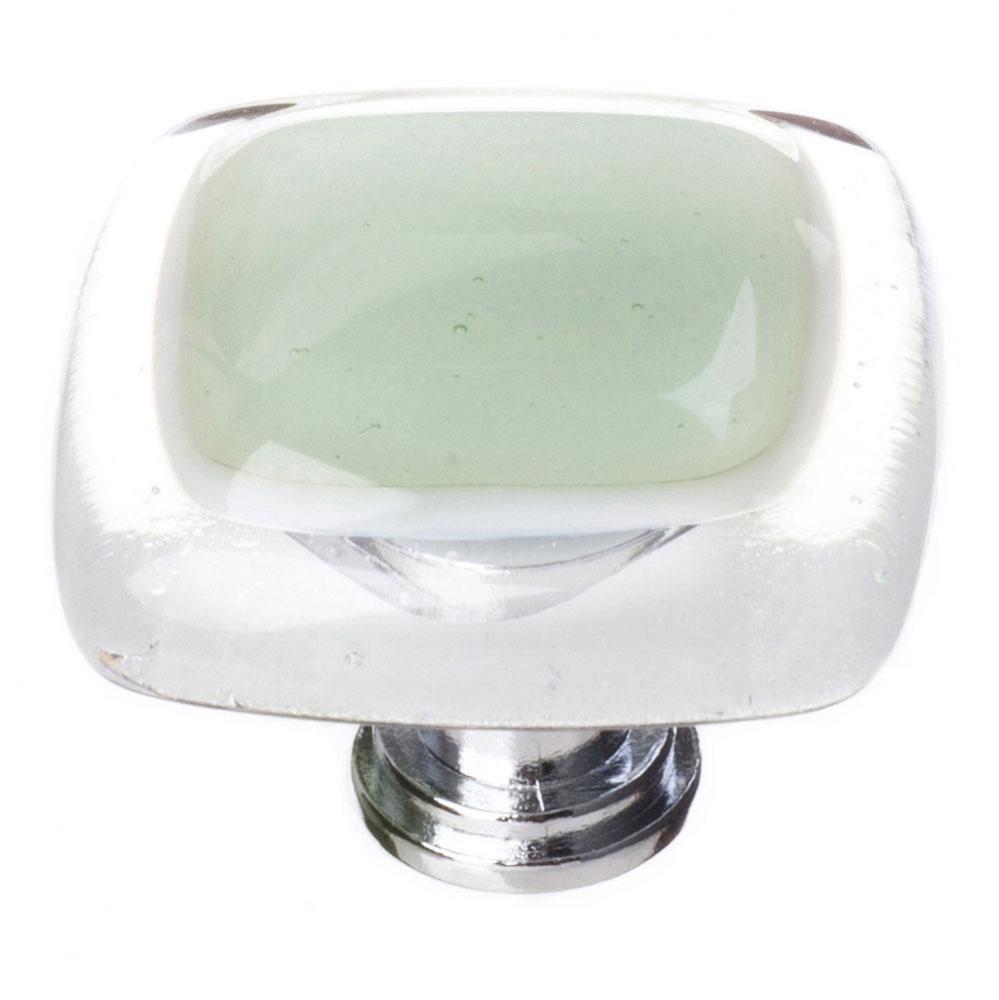 Reflective Spruce Green Knob With Polished Chrome Base