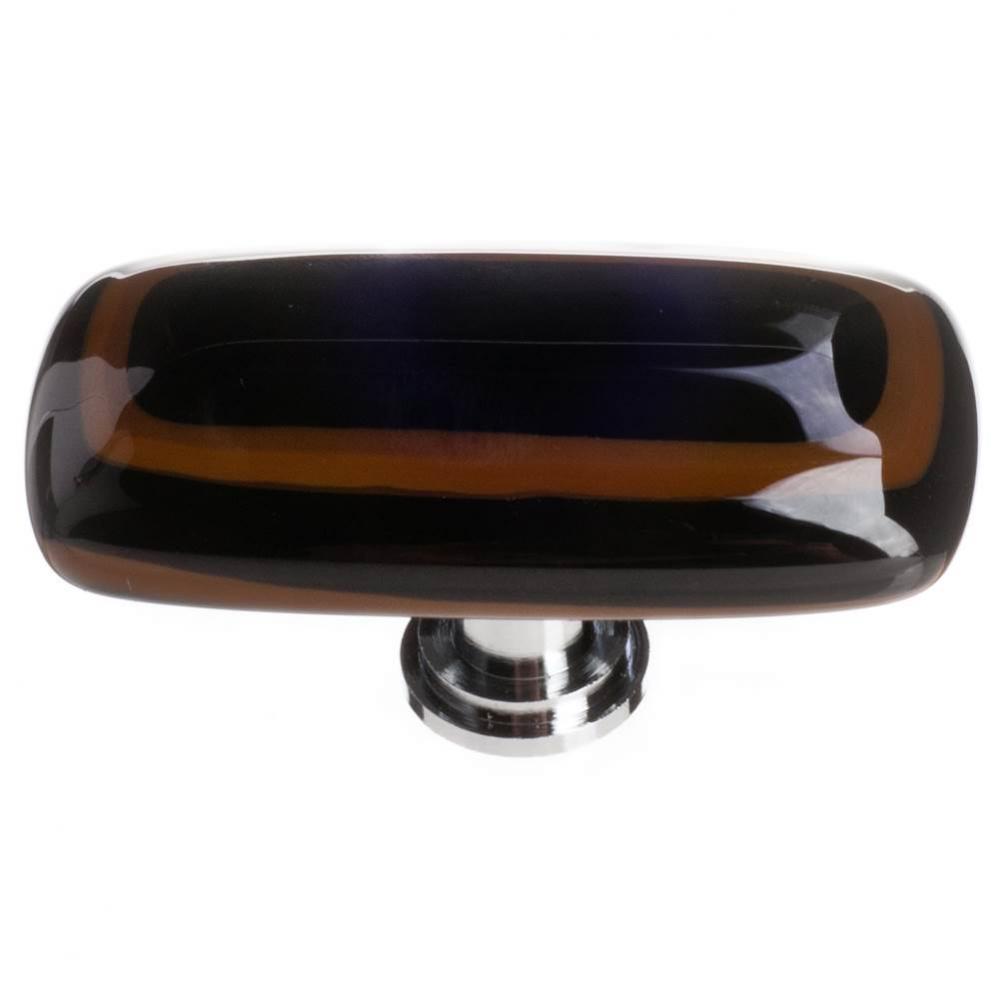 Stratum Woodland & Black Long Knob With Oil Rubbed Bronze Base