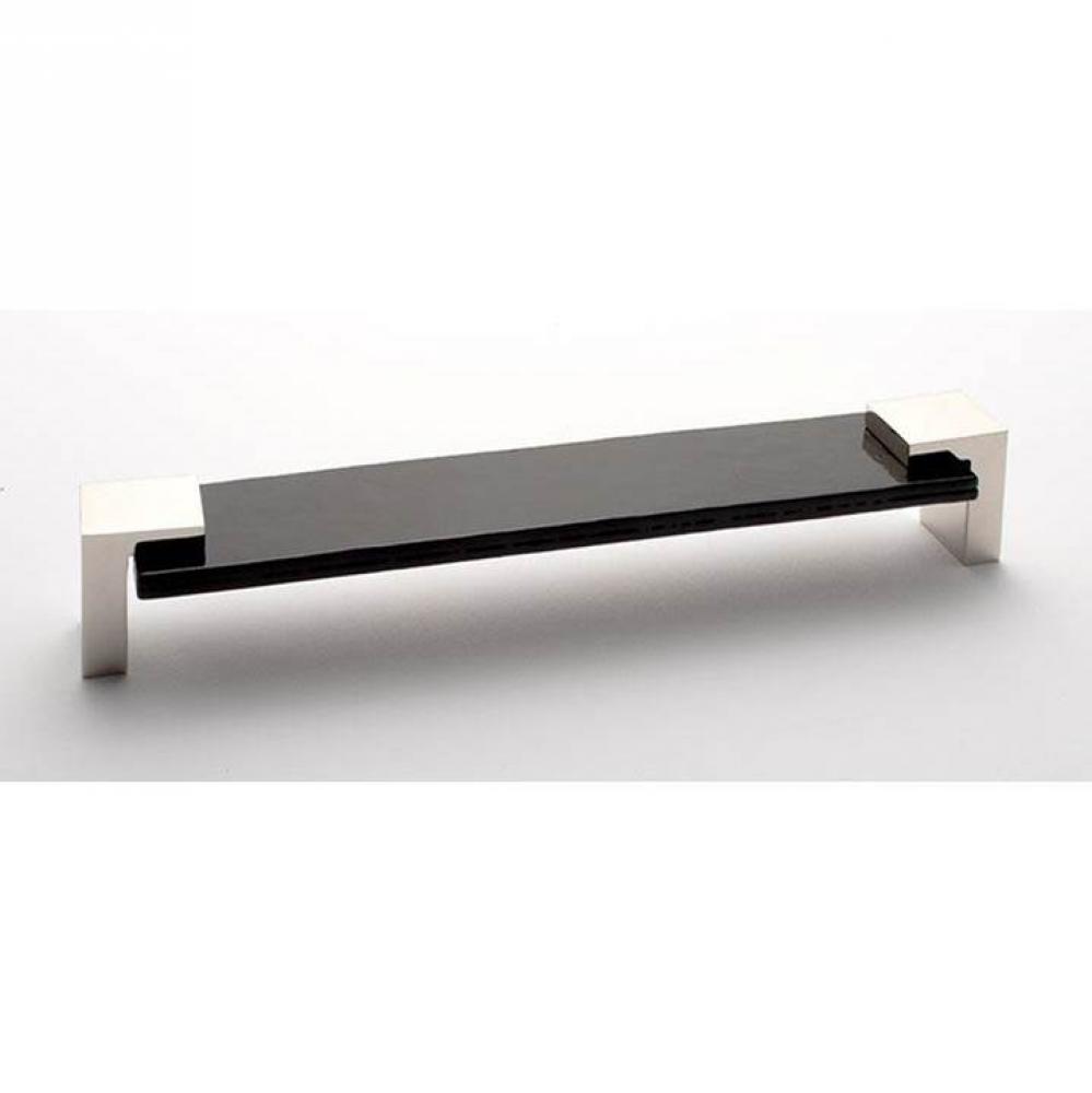 Affinity Black Pull With Polished Nickel Base