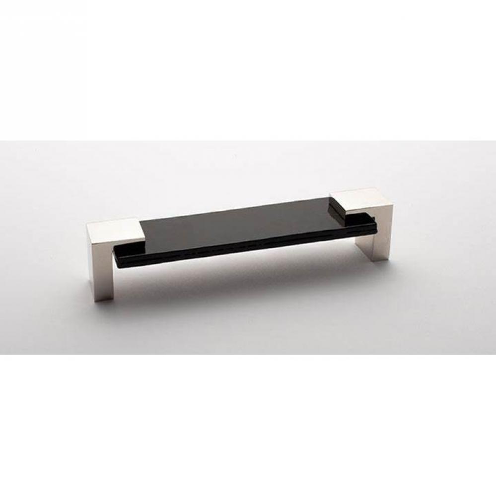 Affinity Black Pull With Polished Nickel Base