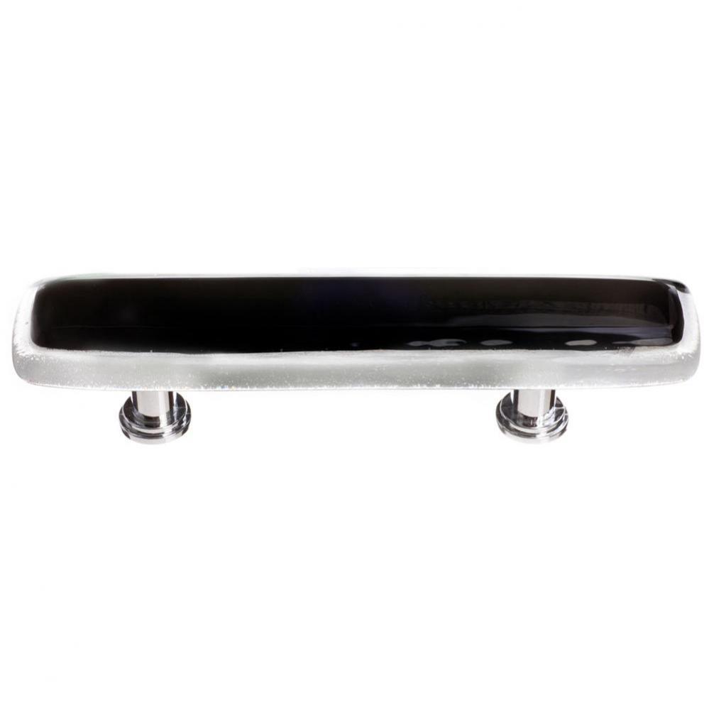 Reflective Black Pull With Polished Chrome Base