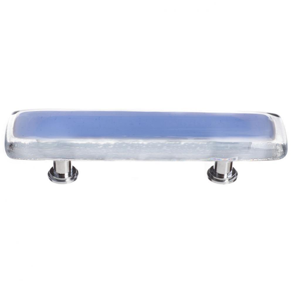 Reflective Sky Blue Pull With Satin Nickel Base