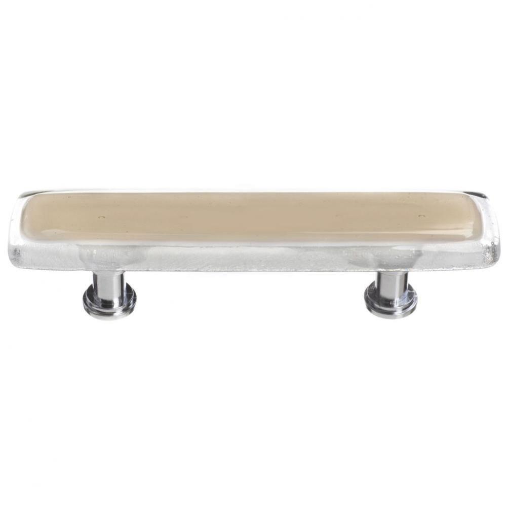 Reflective Sesame Pull With Satin Nickel Base