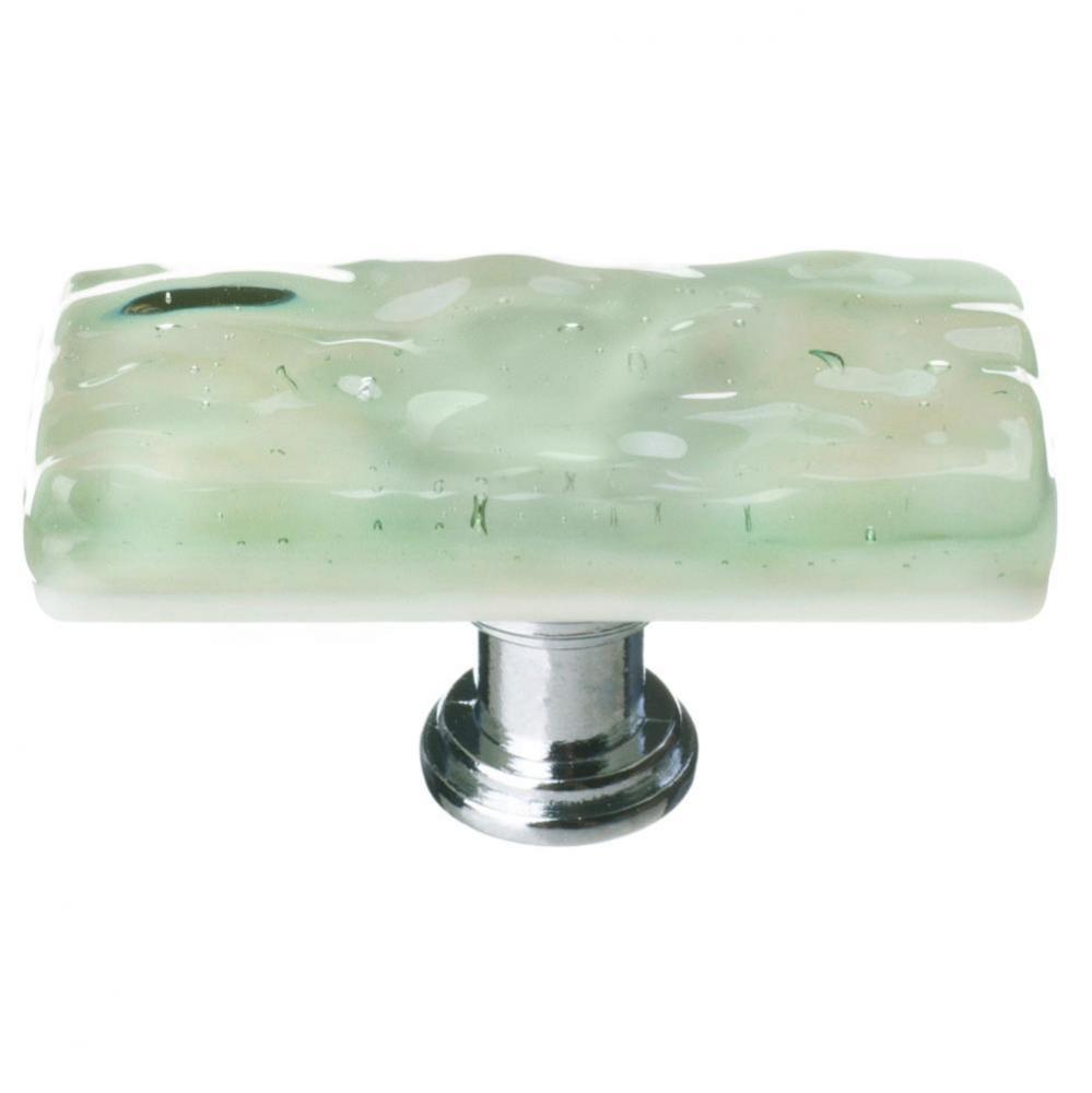 Skinny Glacier Spruce Green Long Knob With Oil Rubbed Bronze Base