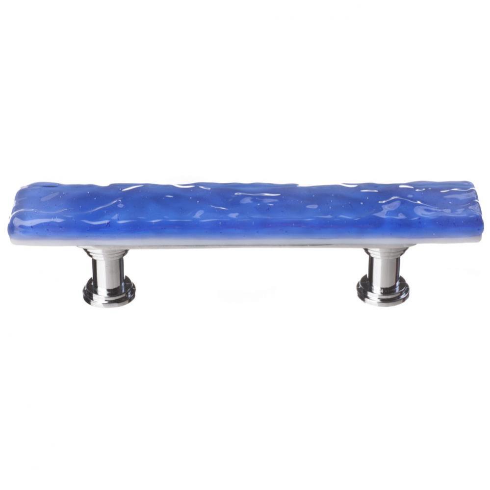 Skinny Glacier  Aqua Pull With Oil Rubbed Bronze Base