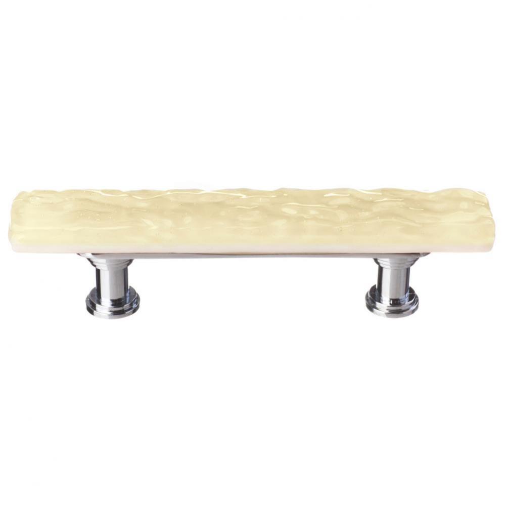 Skinny Glacier Pale Yellow Pull With Oil Rubbed Bronze Base