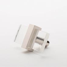 Sietto K-1900-PN - Adjustable Clear Knob With Polished Nickel Base