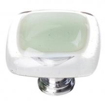 Sietto K-712-PC - Reflective Spruce Green Knob With Polished Chrome Base
