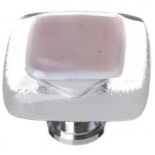 Sietto K-718-SN - Reflective Purple Knob With Satin Nickel Base