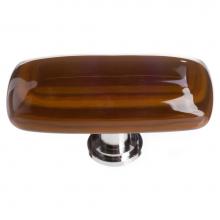 Sietto LK-102-ORB - Stratum Woodland & Umber Long Knob With Oil Rubbed Bronze Base