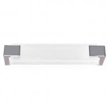 Sietto P-1201-PN - Affinity White Pull With Polished Nickel Base
