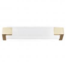 Sietto P-1201-SN - Affinity White Pull With Satin Nickel Base