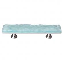 Sietto P-208-SN - Glacier Light Aqua Pull With Satin Nickel Base