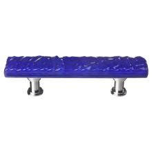 Sietto P-221-ORB - Glacier Deep Cobalt Blue Pull With Oil Rubbed Bronze Base