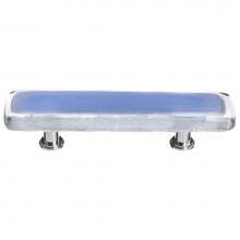 Sietto P-704-SN - Reflective Sky Blue Pull With Satin Nickel Base