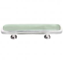 Sietto P-712-SN - Reflective Spruce Green Pull With Satin Nickel Base