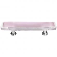Sietto P-717-PC - Reflective Pink Pull With Polished Chrome Base