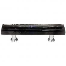 Sietto P-802-ORB - Reed Black Pull With Oil Rubbed Bronze Base