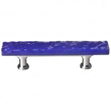 Sietto SP-221-ORB - Skinny Glacier Deep Cobalt Blue Pull With Oil Rubbed Bronze Base