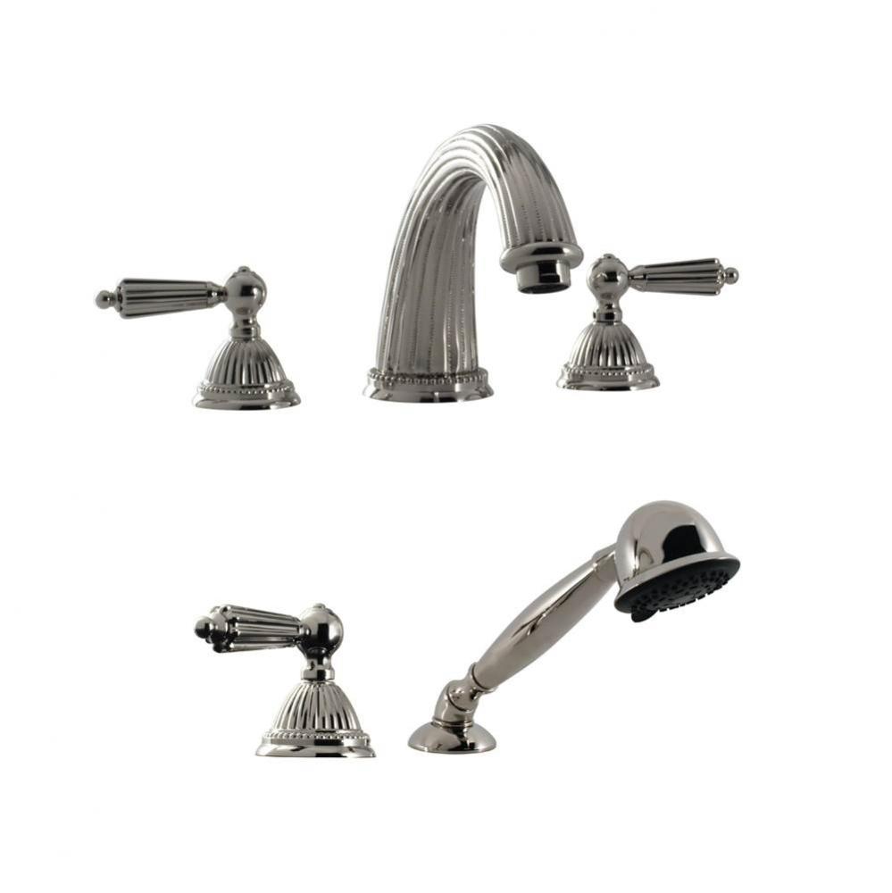 Roman Tub Filler Set With Hand Held Shower With ''Ll'' Handles - (Uses P0003 R