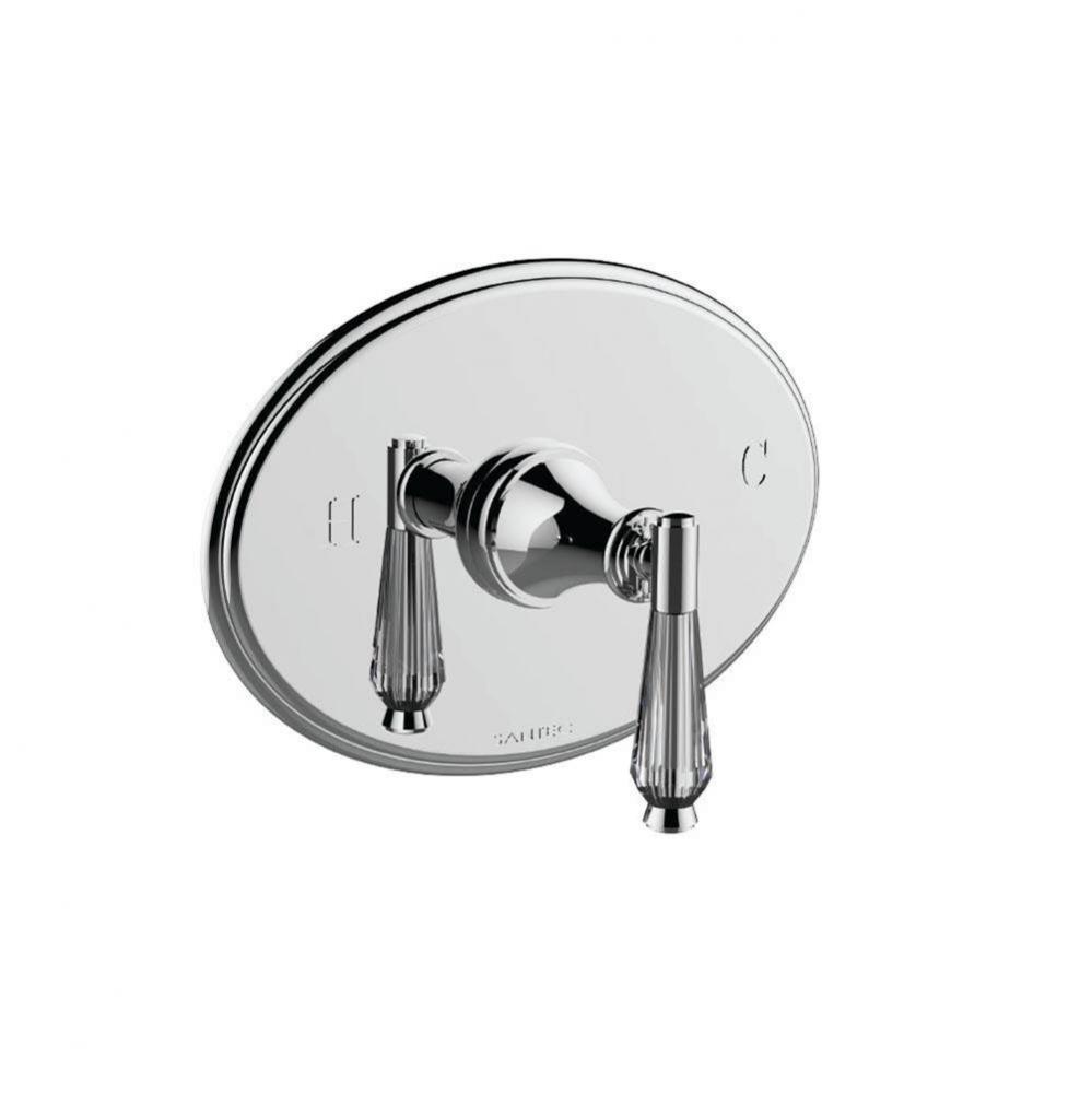 Pressure Balance Shower - Trim Only W/ Hc Swarovski Crystal Handle (Includes Standard Shower Plate