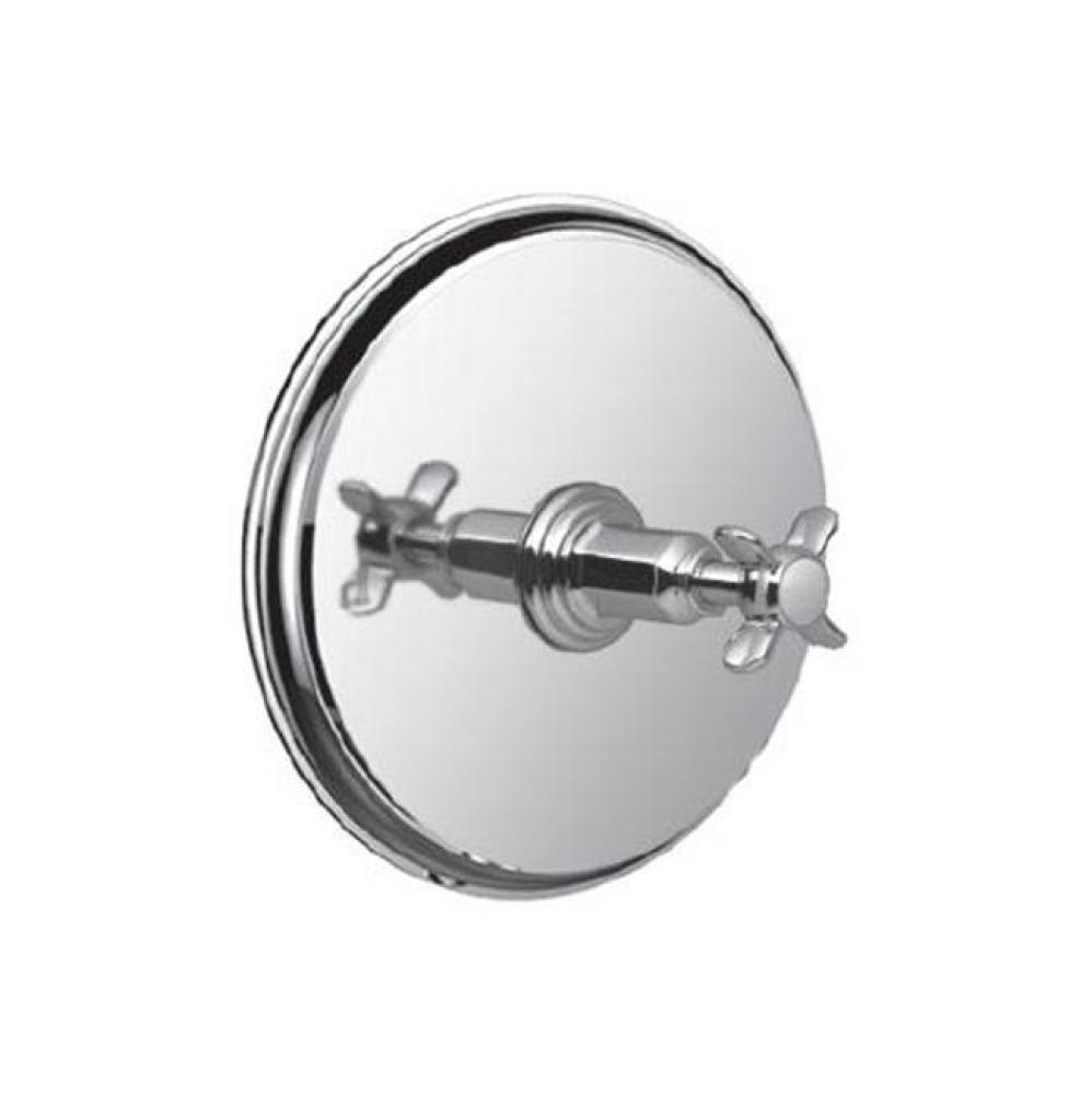 Pressure Balance Shower - Trim Only W/ Et Cross Handle (Includes Standard Shower Plate And Handle)