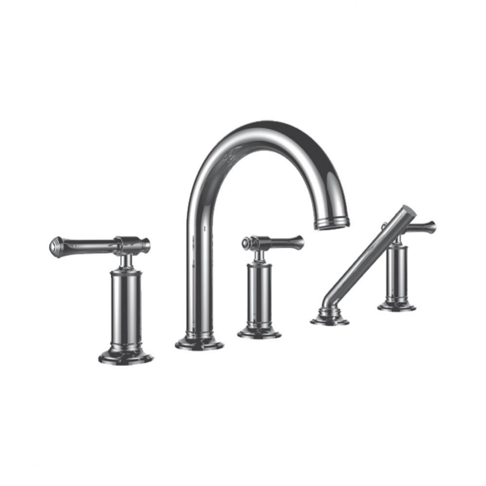 Roman Tub Filler W/ Pi Handles And Hand Shower - (Uses P0003 Rough)