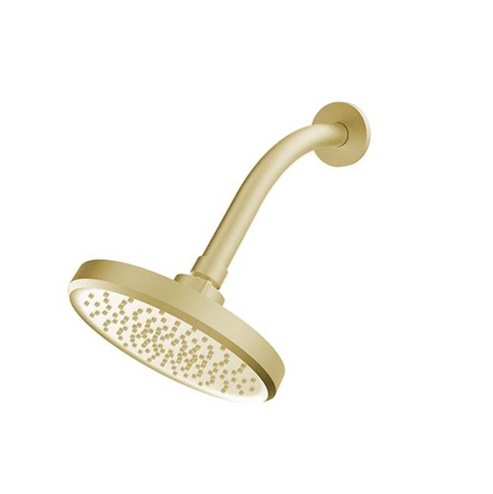 6'' Single Function Showerhead with Arm and Flange