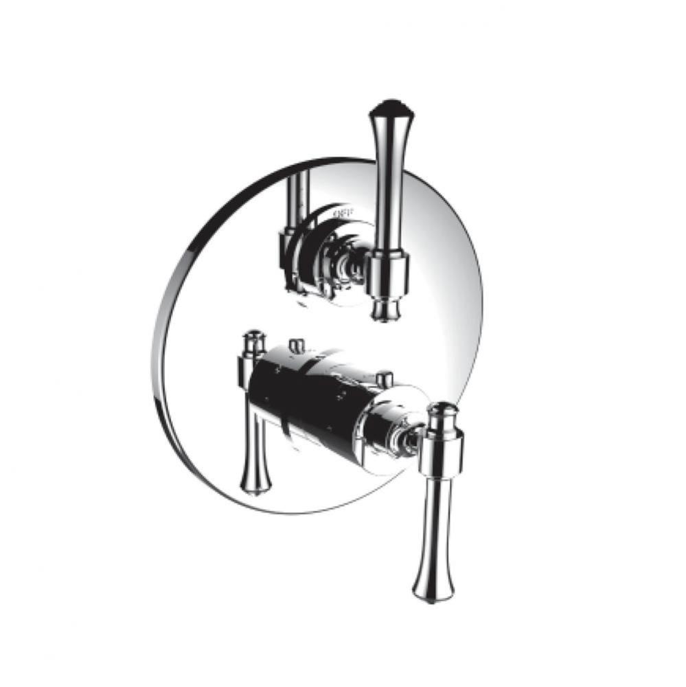 1/2'' Thermostatic Trim W/ At Handle And Volume Control - (Uses Th-8010 Valve)
