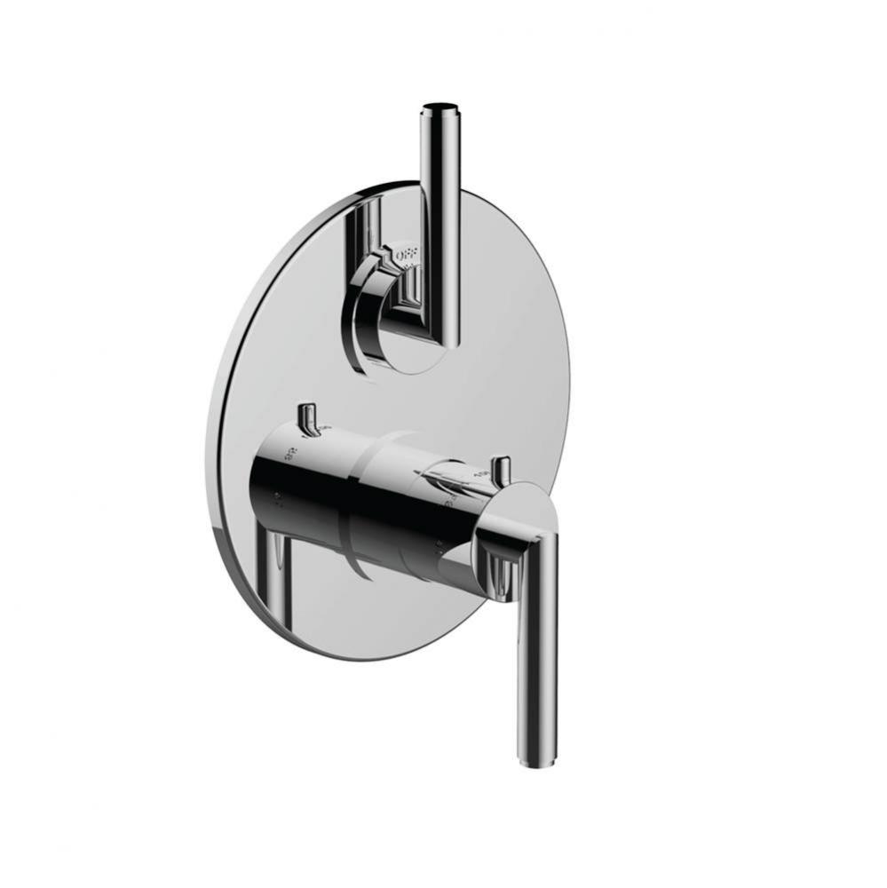 1/2'' Thermostatic Trim W/ Fo Handle And Volume Control - (Uses Th-8010 Valve)
