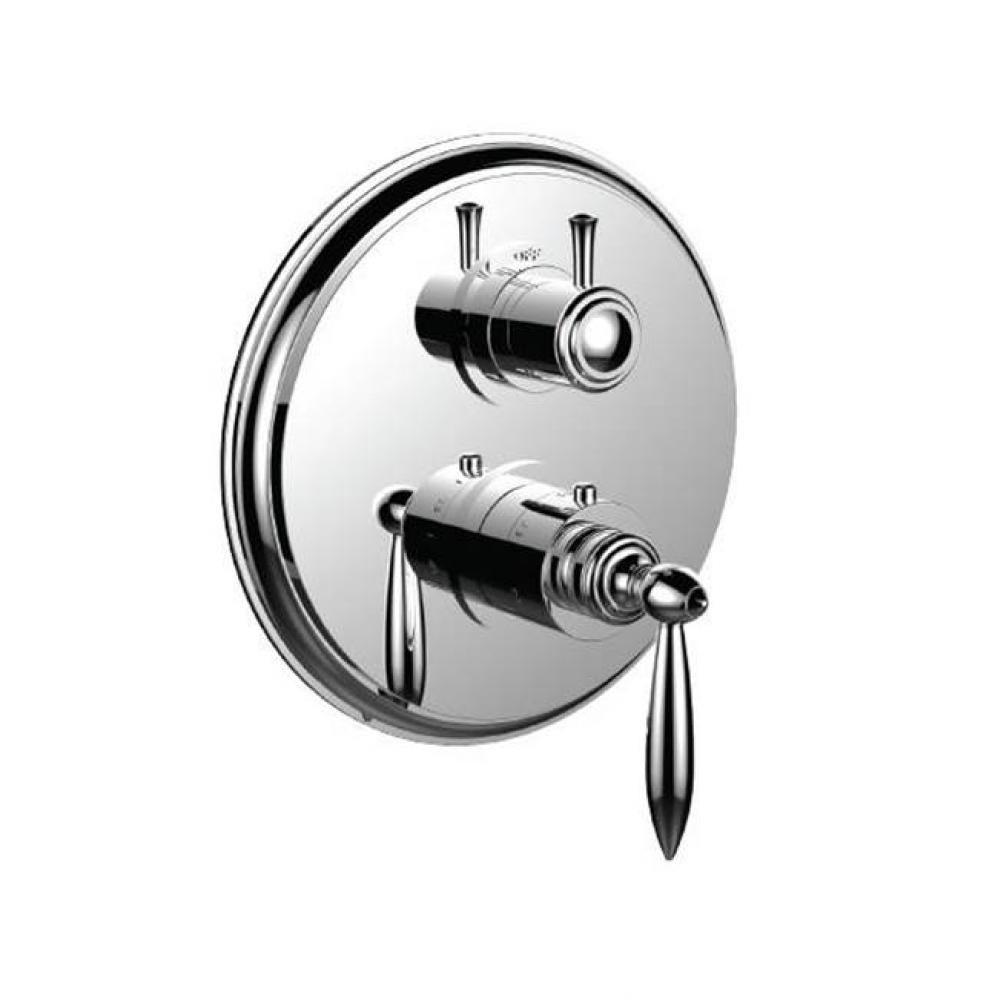 1/2'' Thermostatic Trim W/ La Handle And 2 Way Diverter (Shared) - (Uses Th-8212 Valve)