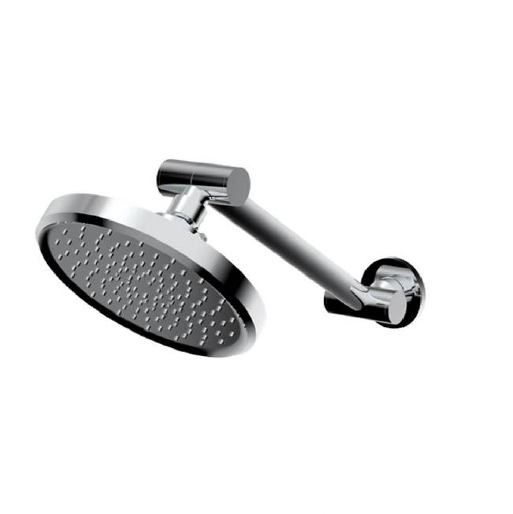 6'' Single Function Showerhead with Adjustable Arm and Flange