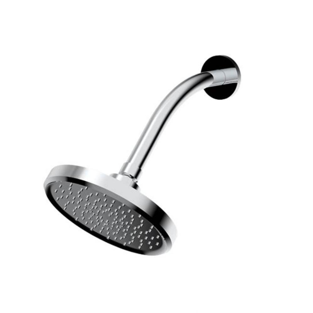 6'' Single Function Showerhead with Arm and Flange