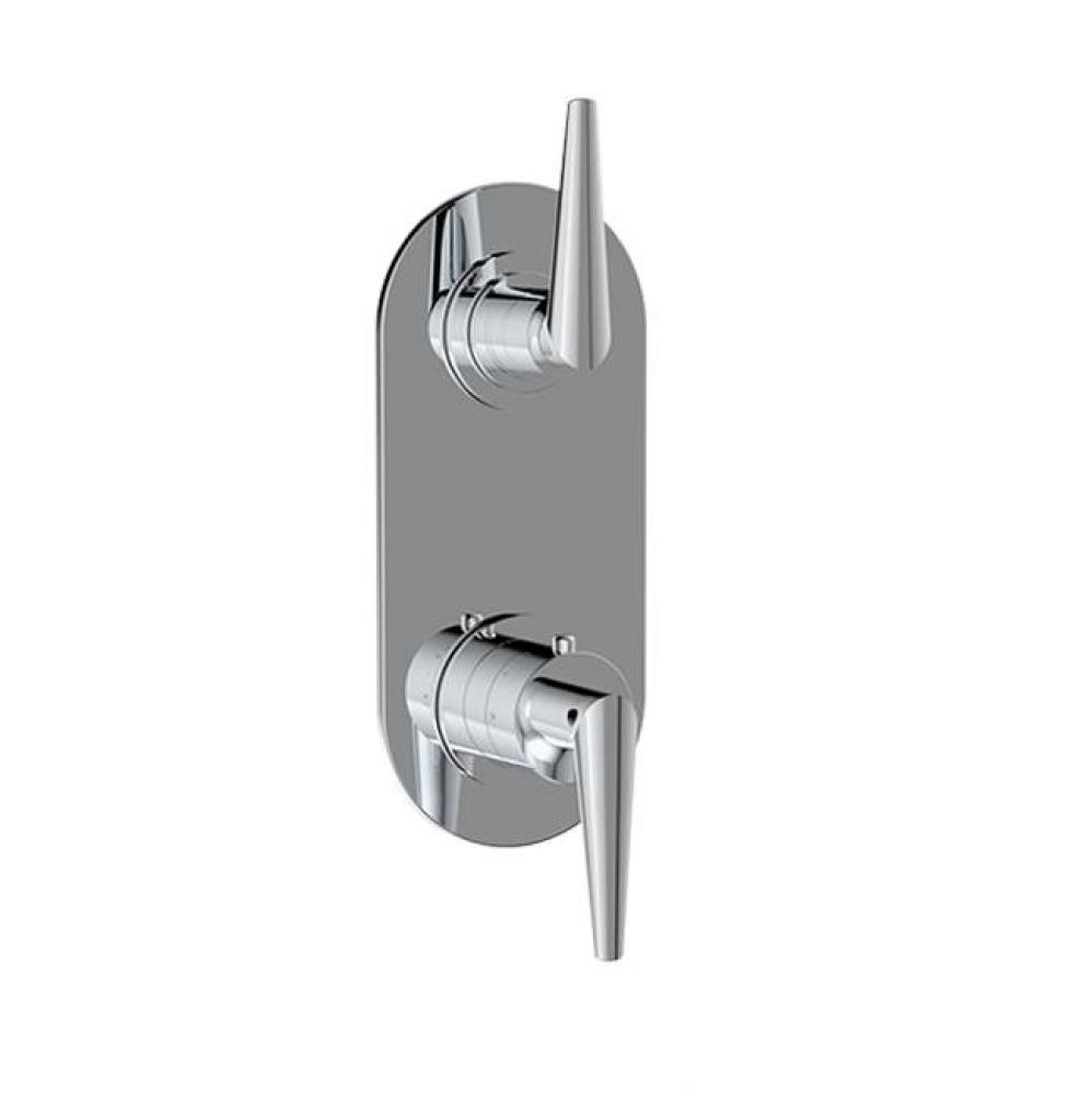 TRIM (Non-Shared Function) - 1/2'' Thermostatic Trim with Volume Control and 3-Way Diver