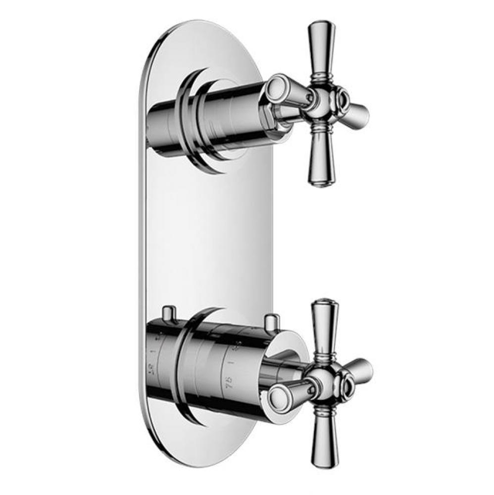 TRIM (Non-Shared Function) - 1/2'' Thermostatic Trim with Volume Control and 2-Way Diver