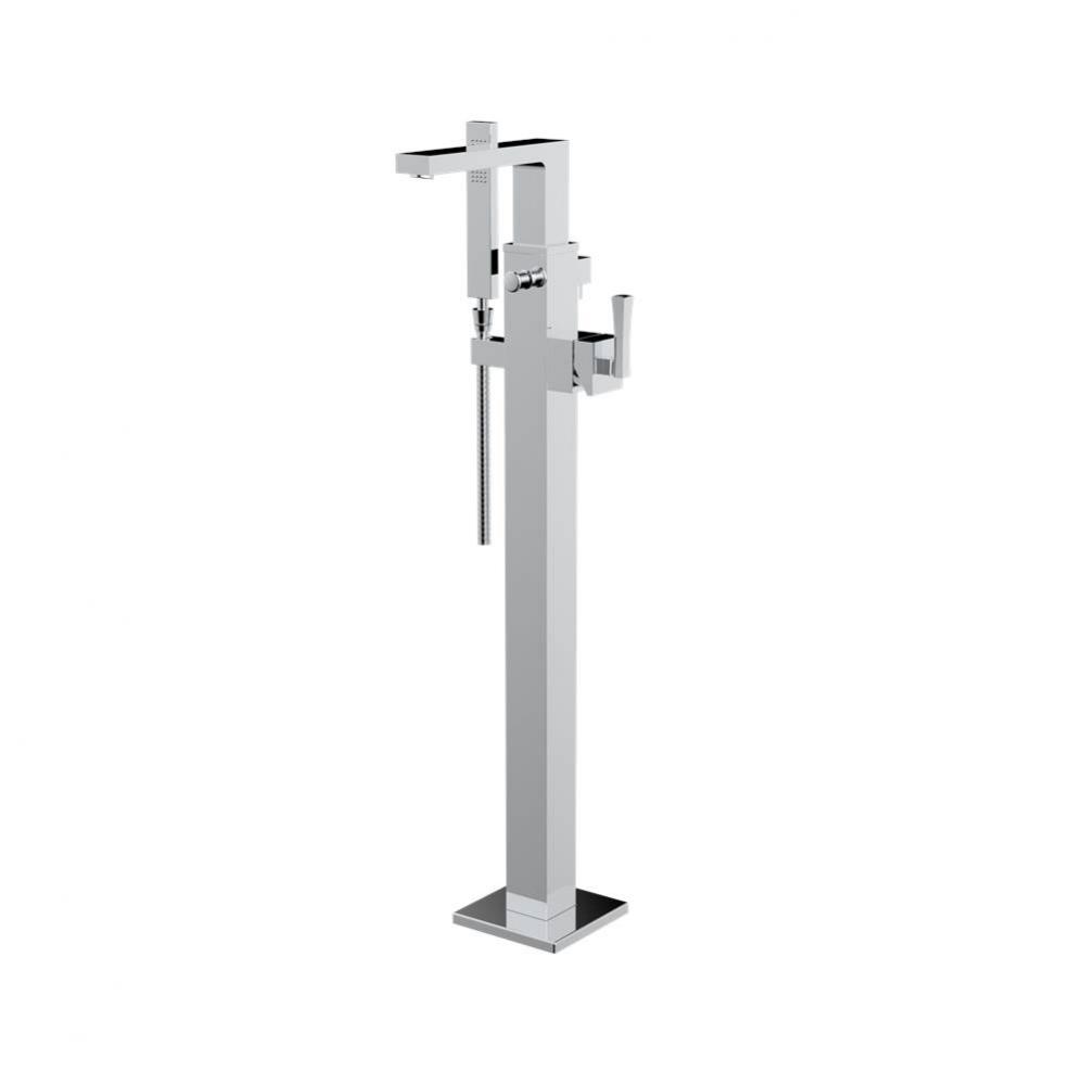 TRIM - Floor Mount Tub Filler with Hand Shower